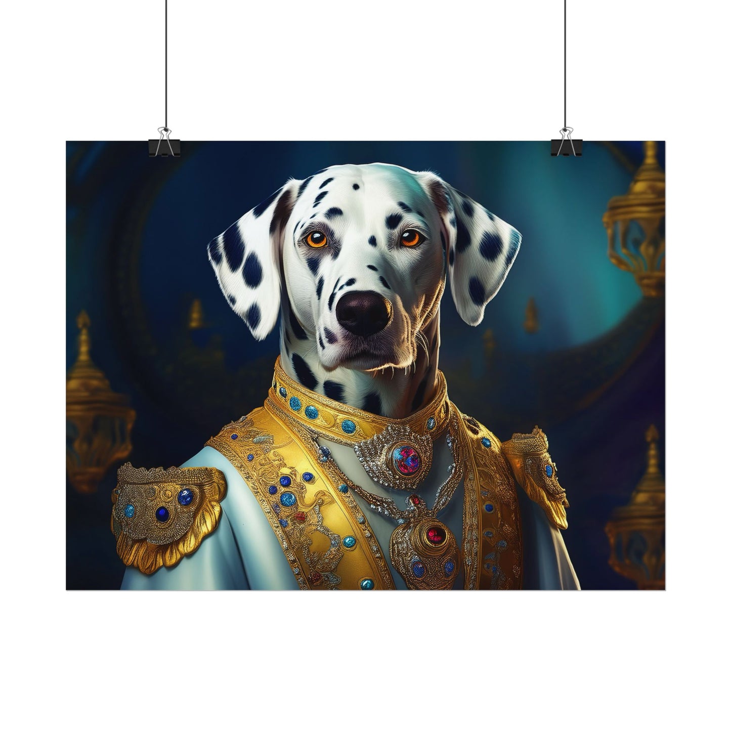 Dalmation Dog Renaissance Pet Portrait Wall Print | Art Print | Wall Art | Dog Art