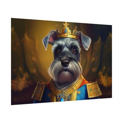Miniature Schnauzer Dog Renaissance Pet Portrait Art Print | Wall Art | Wall Print
