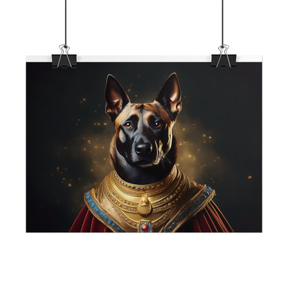 Belgian Malinois Renaissance Dog  Portrait Wall Print, Art Print, Art Print, Animal Lover Home Decor, Dog Wall Art, wall art