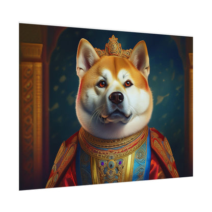 Shiba Dog Renaissance Portrait Print,  Art Print, Wall Decor Gift, Animal Lover Home Decor, wall prints, wall art
