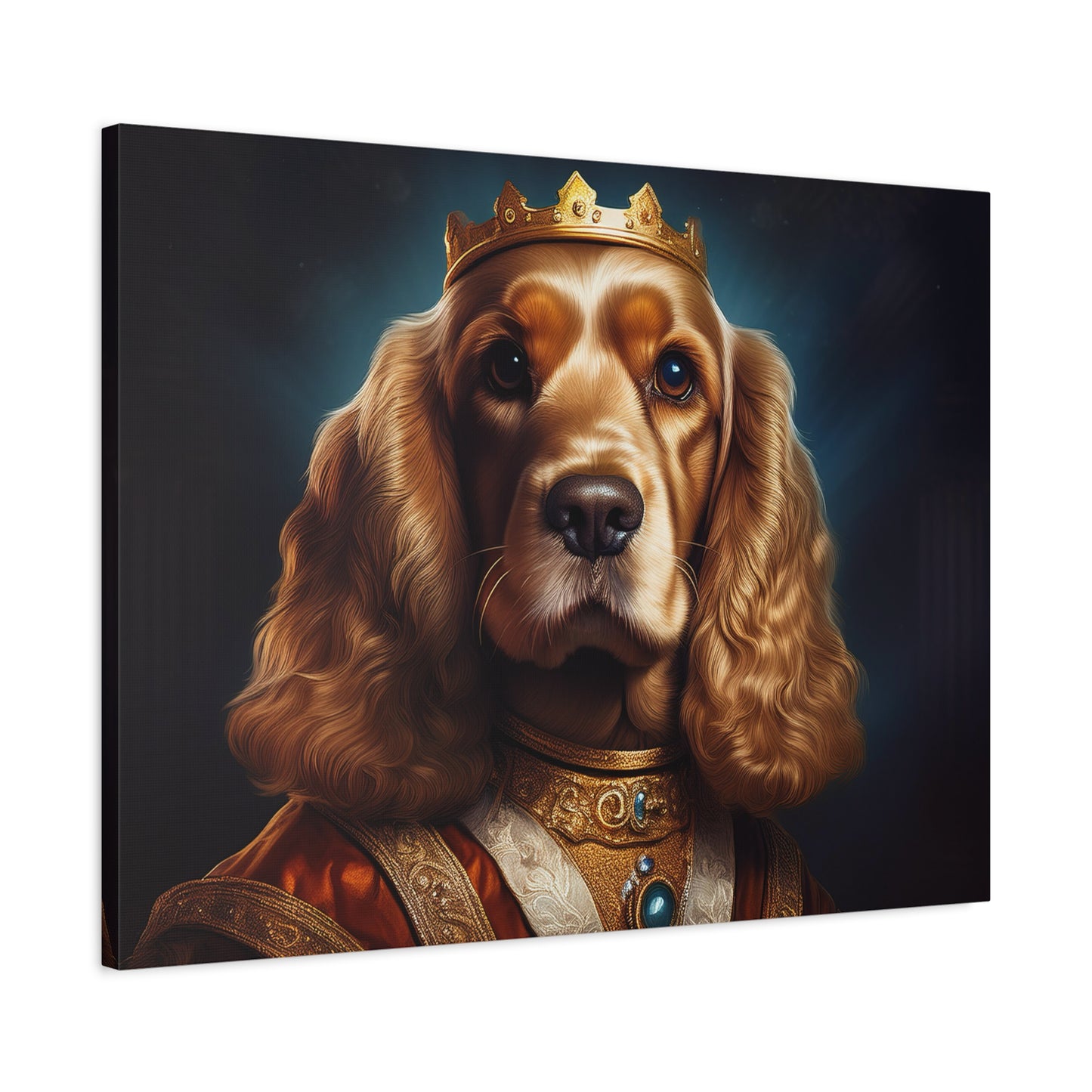 Cocker Spaniel Renaissance Pet Portrait on Canvas | Wall art | wall print