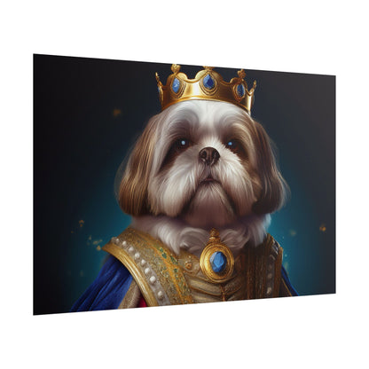 Shih Tzu Renaissance Pet Portrait Print | Dog Lover Wall Art | Dog Memorial Gift | Wall Art | Wall Print