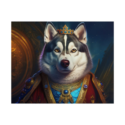 Siberian Husky Renaissance Pet Portrait Print, Siberian Husky Art Print, Wall Decor, Art Gift, dog wall art, wall art, wall print