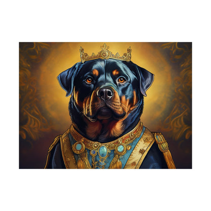 Rottweiler Renaissance Dog Portrait Art Print, Wall Decor Gift, Animal Lover Home Decor, Dog Wall Art