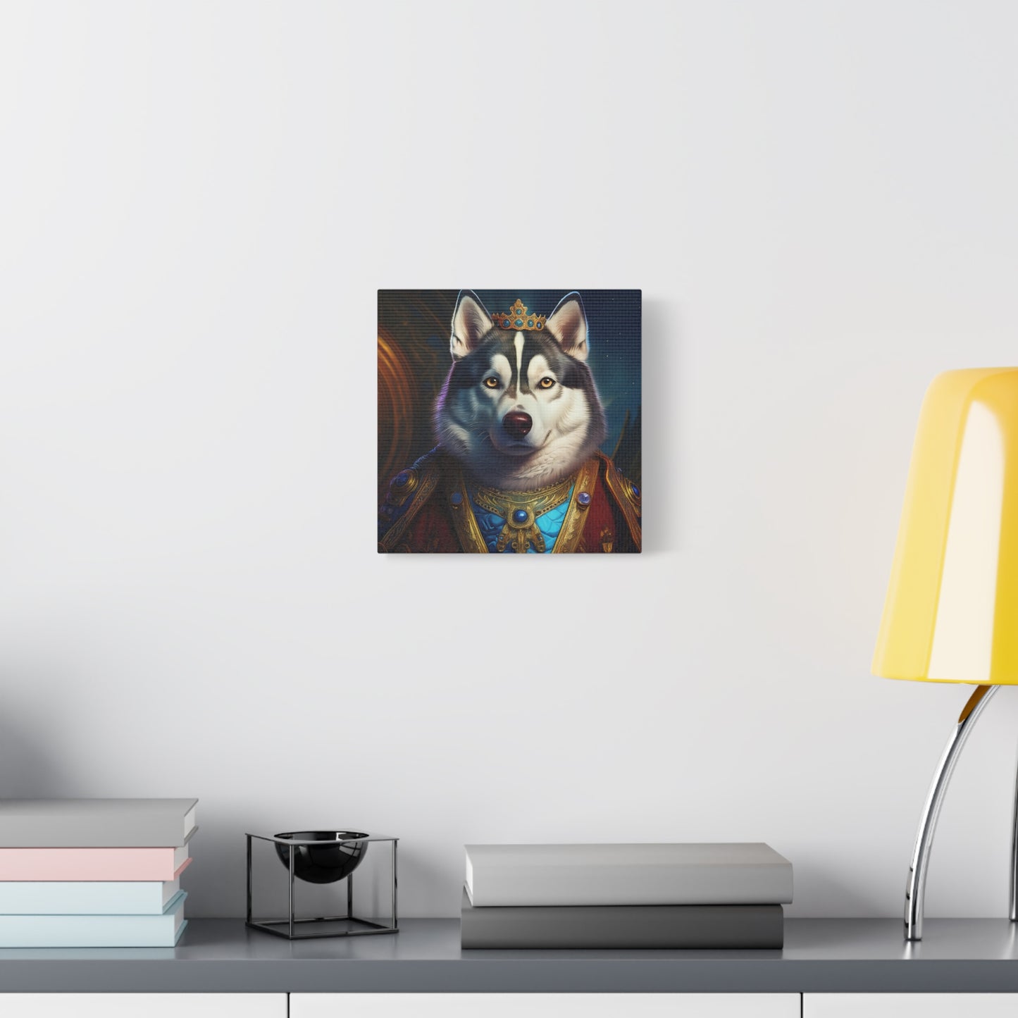 Siberian Husky Renaissance Pet Portrait on Canvas, wall art, wall print, dog portrait, dog art