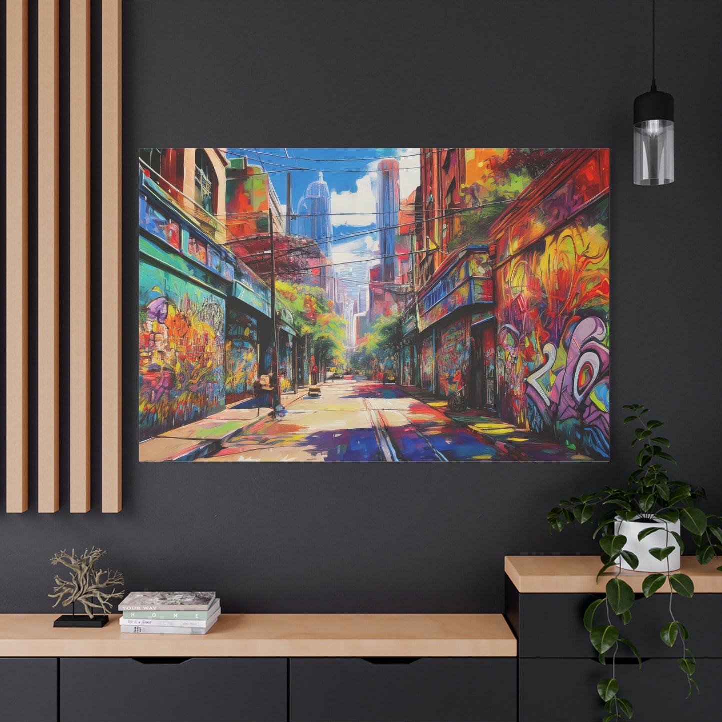 Melbourne Street Graffiti Australia on Canvas | Style 2 | Wall Art | Wall Print