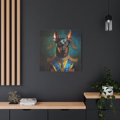 Doberman Pinscher Renaissance Pet Portrait on Canvas | wall art | wall print | Dog Art