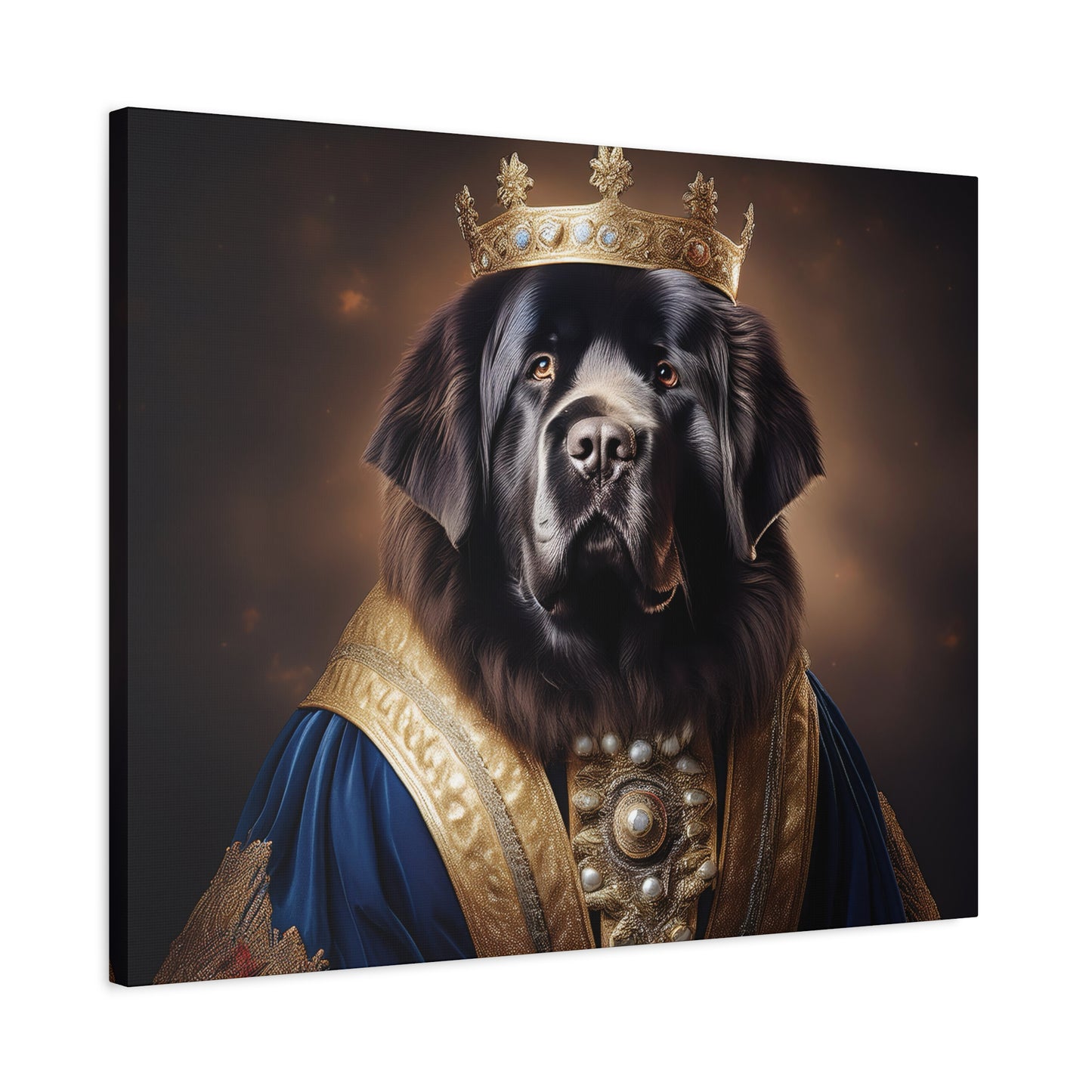 Newfoundland Renaissance Pet Portrait on Canvas | wall art | wall print