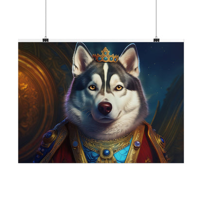 Siberian Husky Renaissance Pet Portrait Print, Siberian Husky Art Print, Wall Decor, Art Gift, dog wall art, wall art, wall print