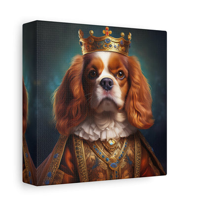 Cavalier King Charles Spaniel Renaissance Pet Portrait on Canvas | Wall art | wall print