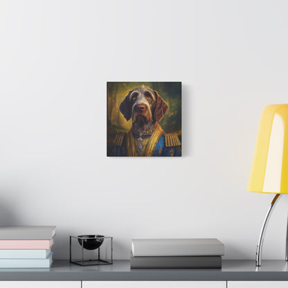 German Wirehaired Pointer Dog Pet Portrait Renaissance - Canvas, wall art, wall print, dog portrait, dog art