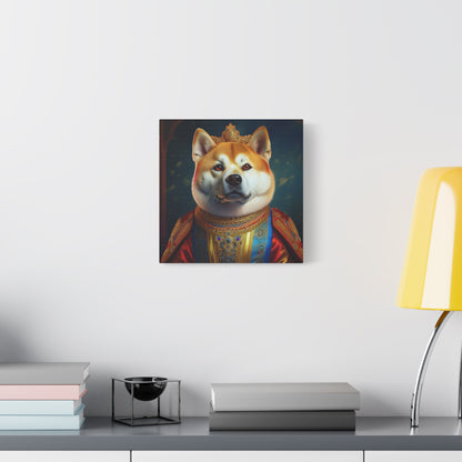 Shiba Renaissance Pet Portrait on Canvas, wall art, wall print, dog portrait, dog art