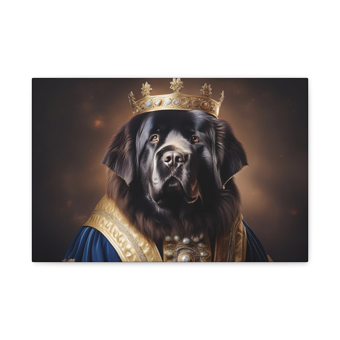 Newfoundland Renaissance Pet Portrait on Canvas | wall art | wall print