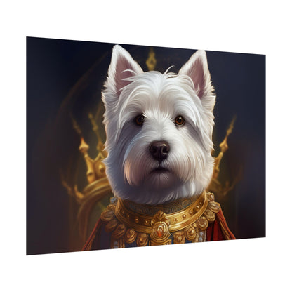 West Highland White Terrier Dog Renaissance Pet Portrait Print, West Highland White Terrier Art Print, Dog Wall Art, Wall Print, Wall Art