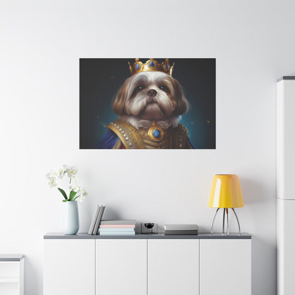 Shih Tzu Renaissance Pet Portrait on Canvas | wall art, wall print, dog portrait, dog art
