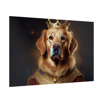 Golden Retriever Renaissance Dog Portrait  Art Print, Wall Decor Gift, Animal Lover Home Decor, Dog Wall Art