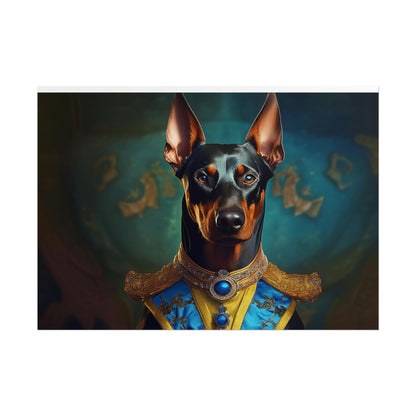 Doberman Pinscher Renaissance  Dog Pet Portrait Print | Wall Art | Wall Print | Dog Art