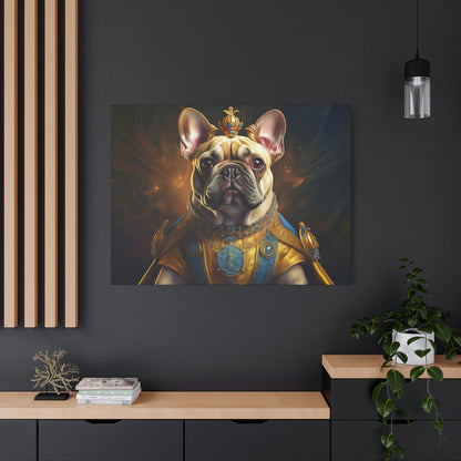French Bulldog Renaissance Pet Portrait on Canvas | Wall Print | Wall Art | Dog Art
