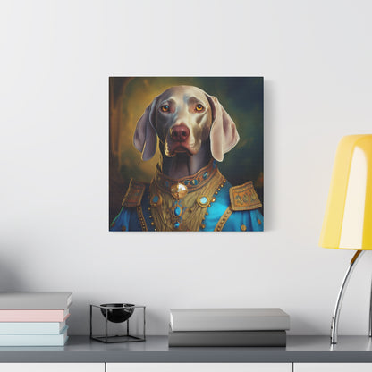Weimaraner Renaissance Pet Portrait on Canvas -  wall art, wall print, dog portrait, dog art