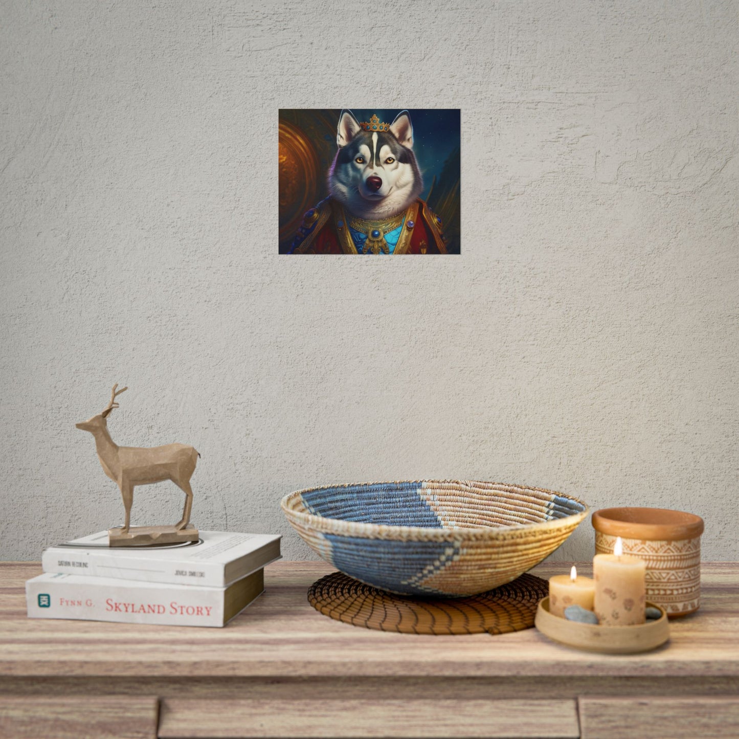 Siberian Husky Renaissance Pet Portrait Print, Siberian Husky Art Print, Wall Decor, Art Gift, dog wall art, wall art, wall print