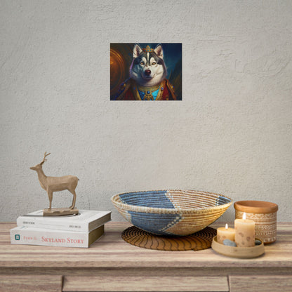 Siberian Husky Renaissance Pet Portrait Print, Siberian Husky Art Print, Wall Decor, Art Gift, dog wall art, wall art, wall print