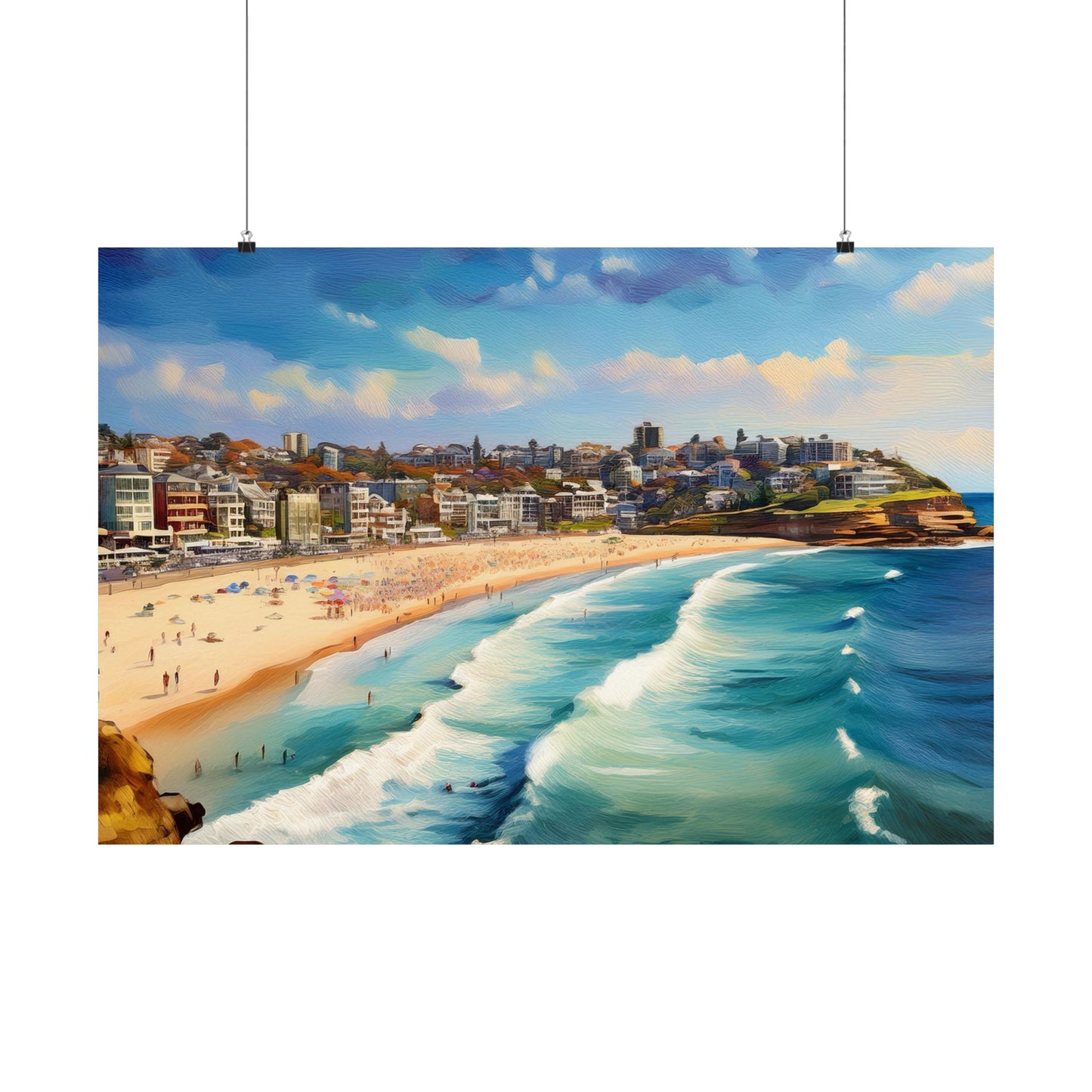 Bondi Beach Australia Coastal Print | Style 1 | Wall Art | Wall Print