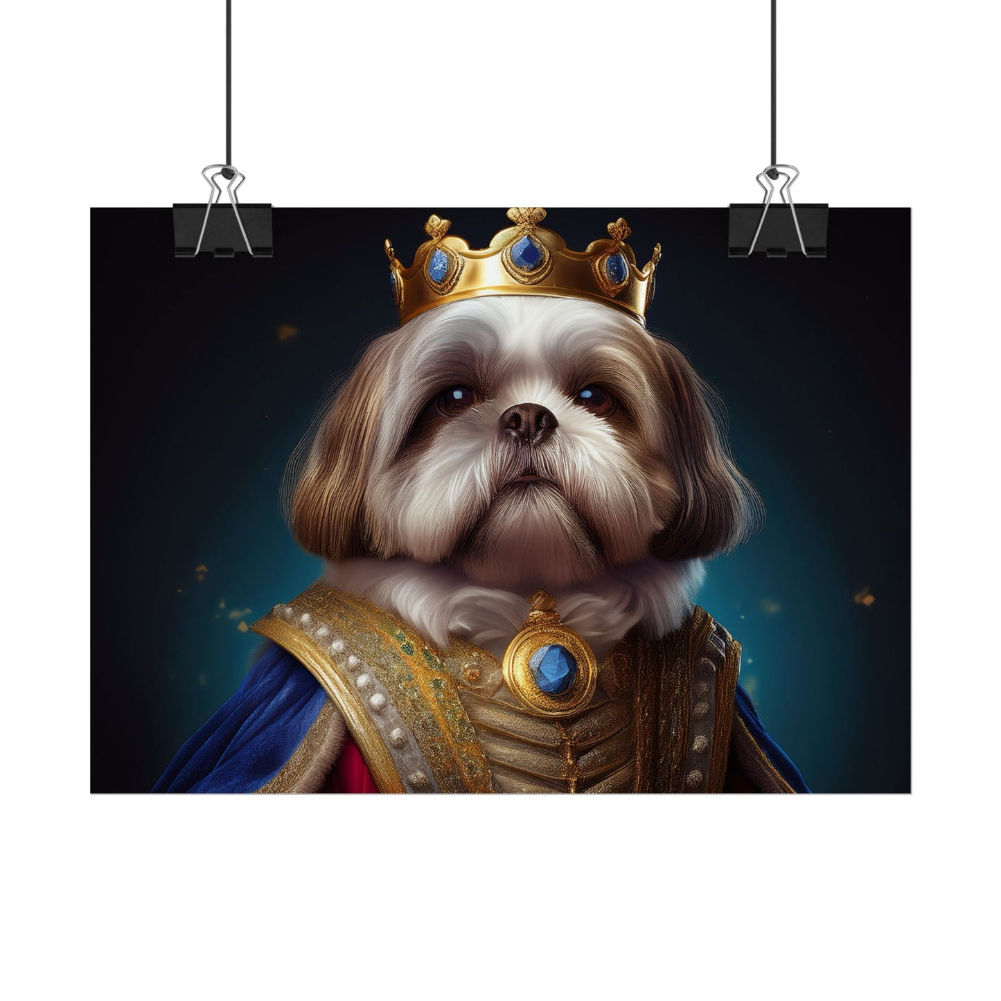 Shih Tzu Renaissance Pet Portrait Print | Dog Lover Wall Art | Dog Memorial Gift | Wall Art | Wall Print