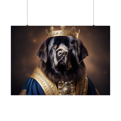 Newfoundland Renaissance Pet Portrait Print,  Art Print, Wall Decor Gift, Animal Lover Home Decor, Dog Wall Art, wall art, wall print
