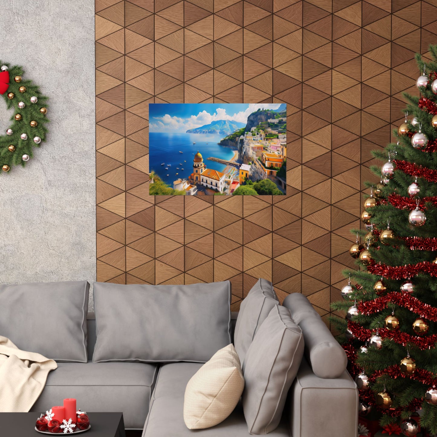Amalfi Coast Italy Coastal Print | Style 3 | Wall Art | Wall Print