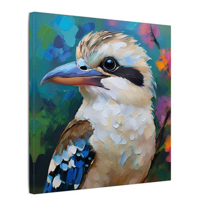 Vibrant Kookaburra Australia Bird Canvas Print,  Nature Lover Gift, Wall Print, Australia Art, Bird Art