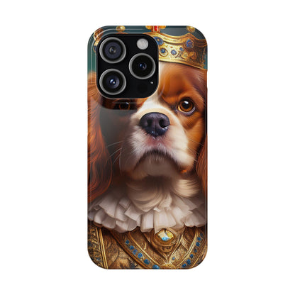 Cavalier King Charles Renaissance Dog Portrait Slim Phone Case