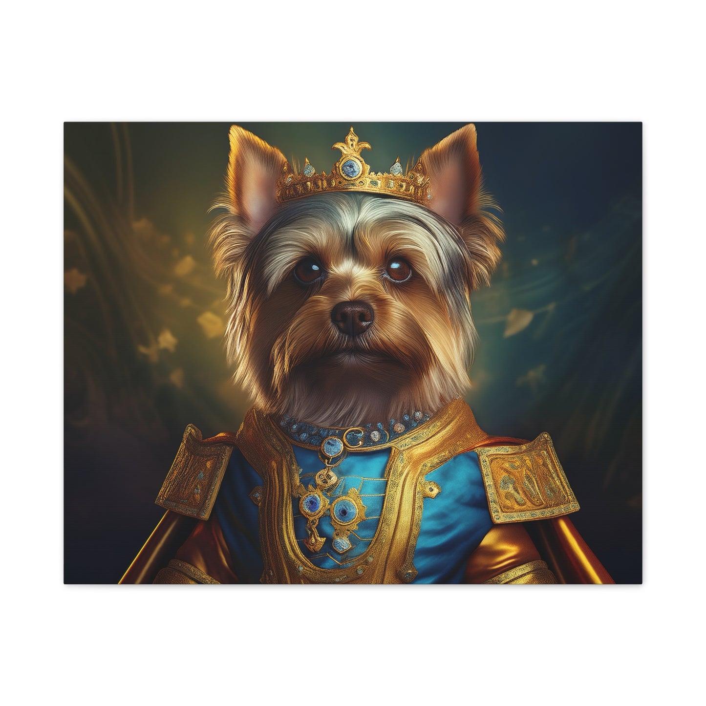 Yorkshire Terrier Renaissance Pet Portrait on Canvas | Wall Art | Wall Print | Dog Art