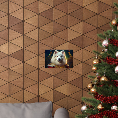 Samoyed Renaissance Pet Portrait Print, Dog Lover Wall Art, wall art, wall print