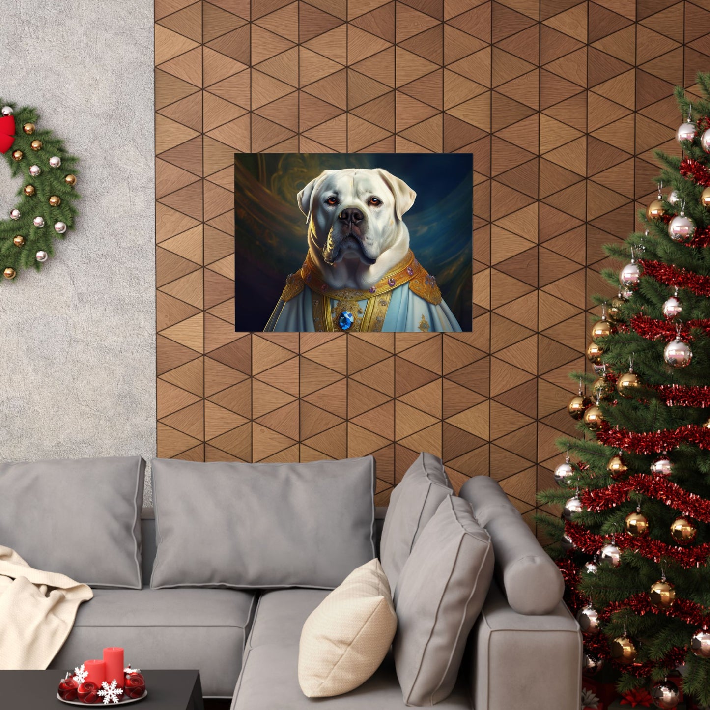 Mastiff Renaissance Pet Portrait Print, Unique Wall Art, Wall Print, Dog Art, Pet Art