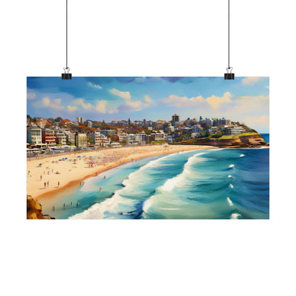 Bondi Beach Australia Coastal Print | Style 1 | Wall Art | Wall Print