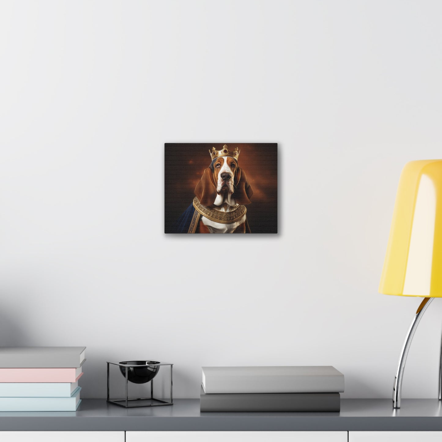 Basset Hound Renaissance Pet Portrait on Canvas | Wall art | wall print | Dog Art