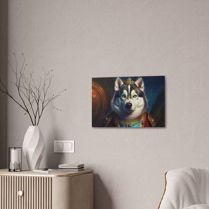 Siberian Husky Renaissance Pet Portrait on Canvas, wall art, wall print, dog portrait, dog art