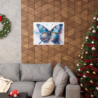 Teal, Blue & Pink Butterfly Alcohol Ink Wall Art |  Butterfly wall art | Wall Art | Wall Print
