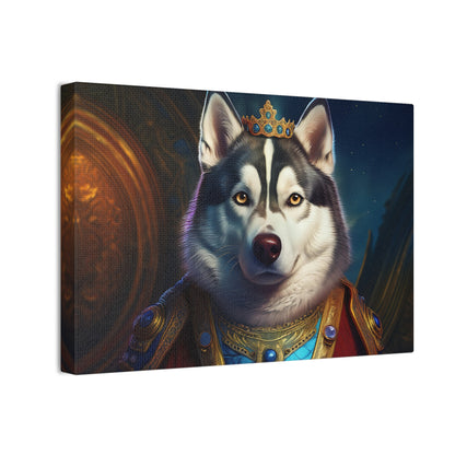 Siberian Husky Renaissance Pet Portrait on Canvas, wall art, wall print, dog portrait, dog art