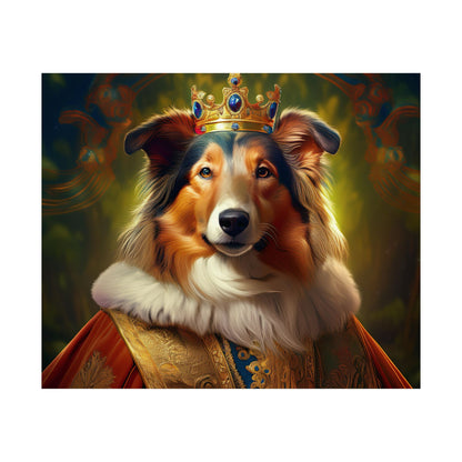 Collie Dog Renaissance Pet Portrait Print | Wall Art | Wall Print | Dog Art
