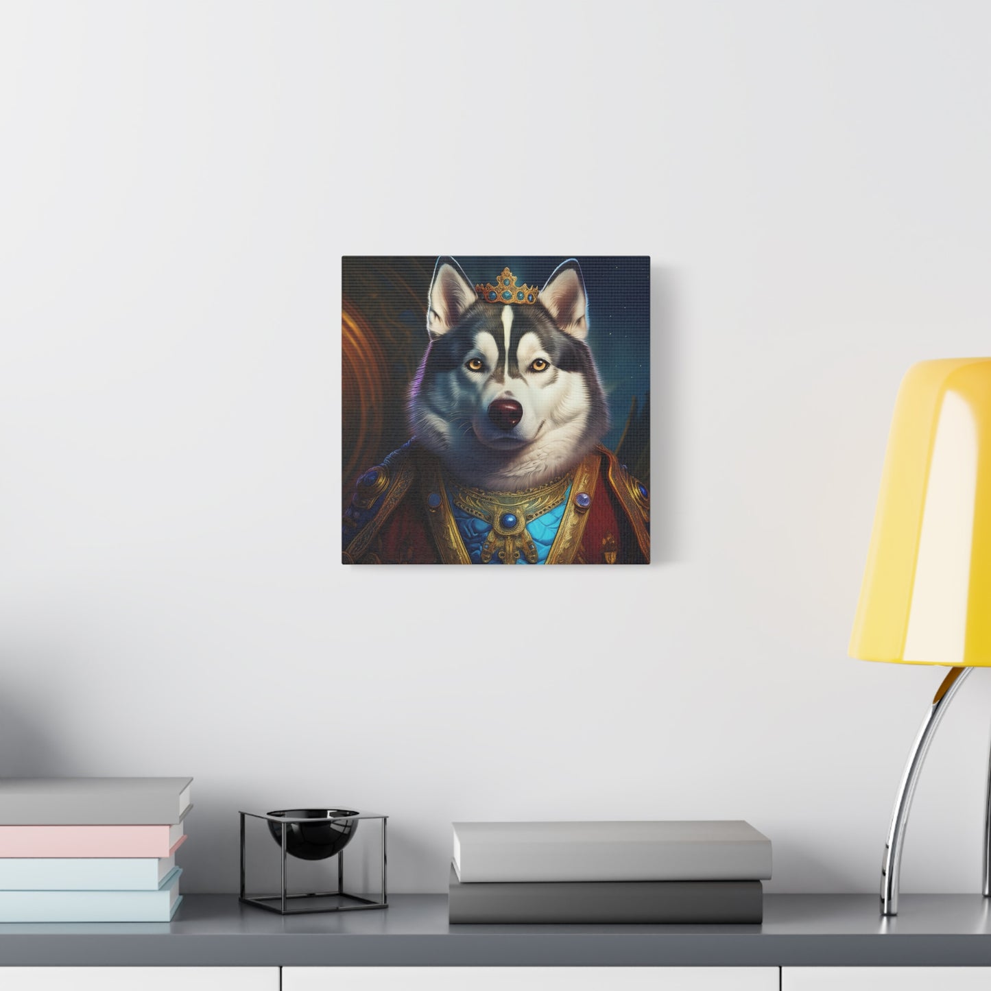 Siberian Husky Renaissance Pet Portrait on Canvas, wall art, wall print, dog portrait, dog art