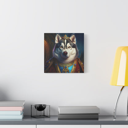 Siberian Husky Renaissance Pet Portrait on Canvas, wall art, wall print, dog portrait, dog art