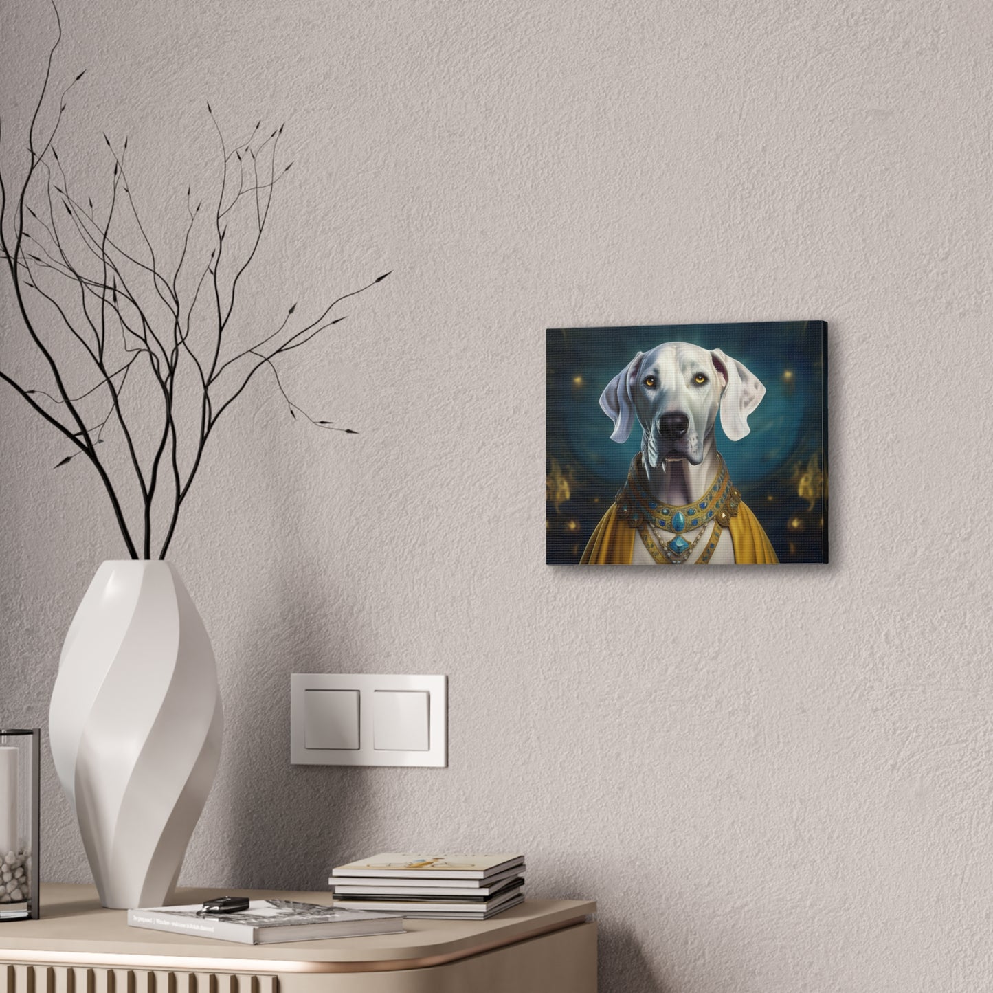 Great Dane Renaissance Pet Portrait  - Canvas, wall art, wall print, dog portrait, dog art