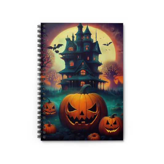 Halloween Spooky House & Pumpkin Notebook |  Journal for Notes | Diary | Dream Journal
