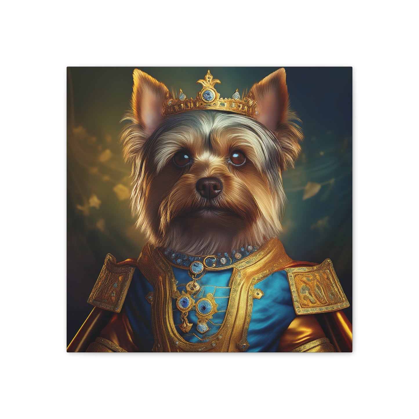 Yorkshire Terrier Renaissance Pet Portrait on Canvas | Wall Art | Wall Print | Dog Art