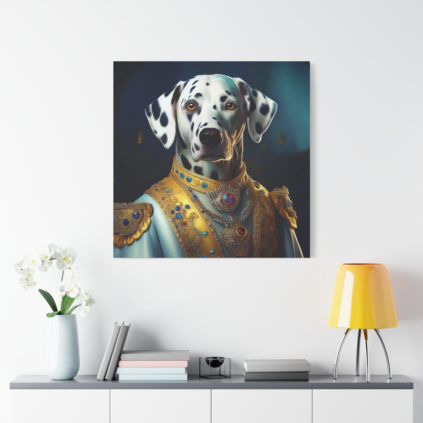 Dalmation Renaissance Pet Portrait Canvas | Wall art | Wall print | Dog art