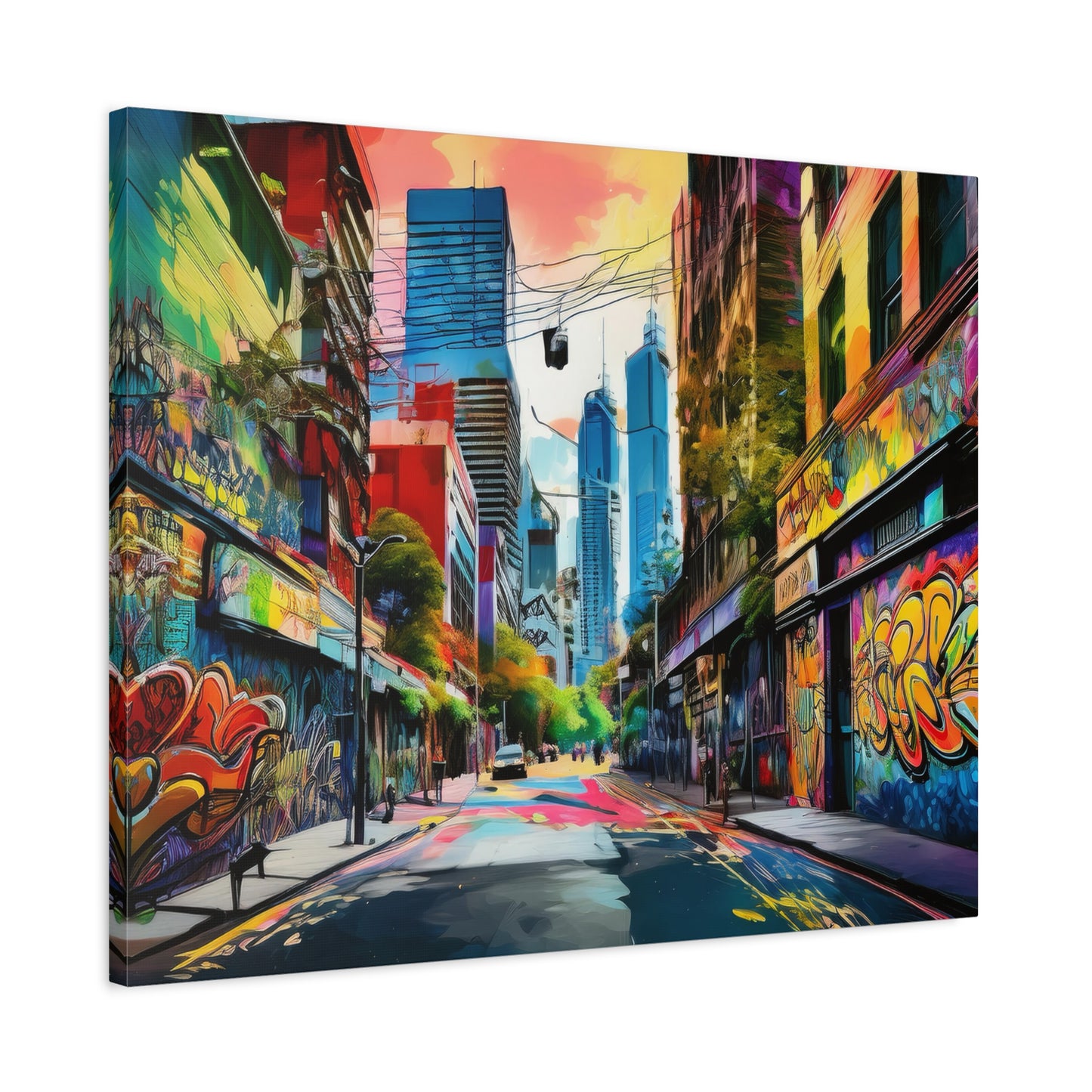 Melbourne Street Graffiti Australia Canvas Art | Style 1 | Wall Art | Wall Print