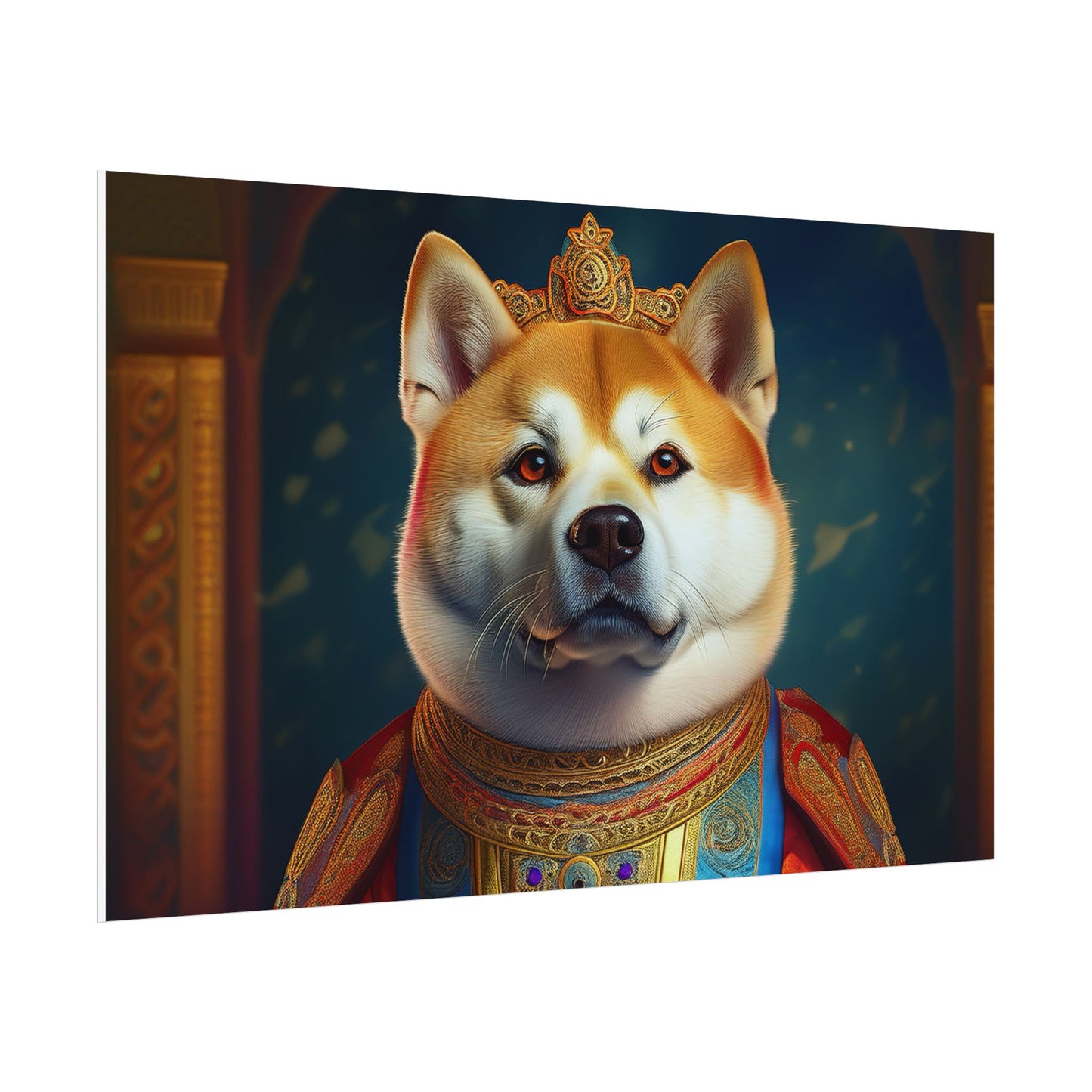 Shiba Dog Renaissance Portrait Print,  Art Print, Wall Decor Gift, Animal Lover Home Decor, wall prints, wall art