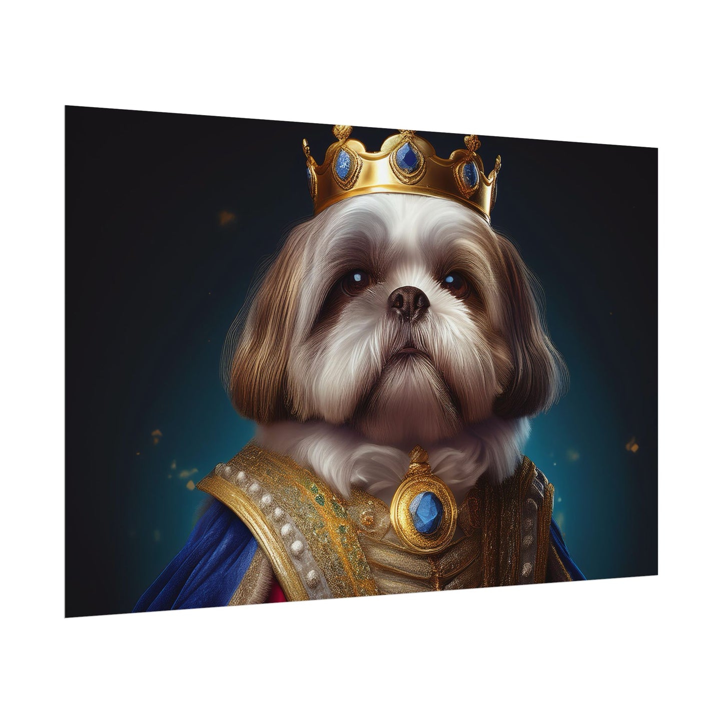 Shih Tzu Renaissance Pet Portrait Print | Dog Lover Wall Art | Dog Memorial Gift | Wall Art | Wall Print