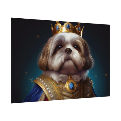 Shih Tzu Renaissance Pet Portrait Print | Dog Lover Wall Art | Dog Memorial Gift | Wall Art | Wall Print